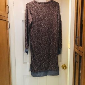 Tommy Hilfiger burgundy-denim Sweater Dress